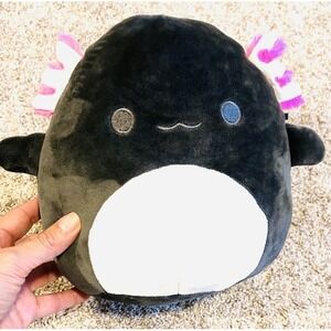 Squishmallow 8"‎ Jaelyn The Black Axolotl - Official Kellytoy Plush